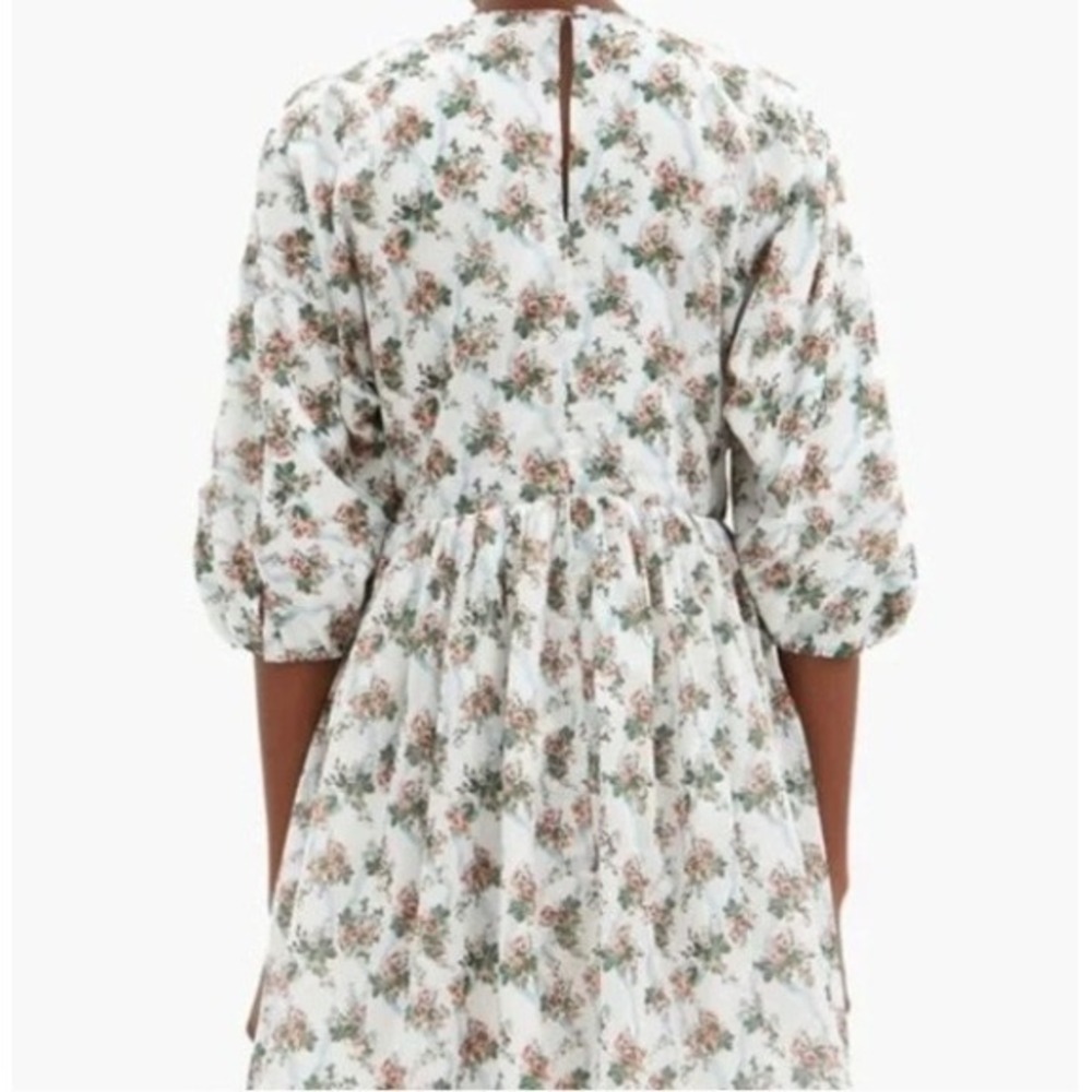 Emilia Wickstead Molly Dress Mini Floral Roses Ribbon Cotton Pink Blue 6 - Picture 2 of 14
